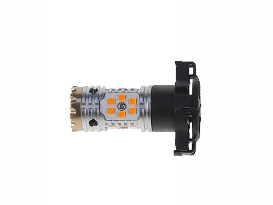 LED autožárovka PY24W oranžová, CAN-BUS, 12-24V, 24LED/3030SMD