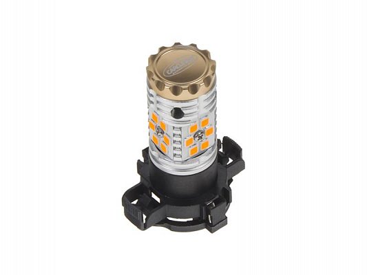 LED autožárovka PY24W oranžová, CAN-BUS, 12-24V, 24LED/3030SMD