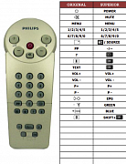 Philips 141243PR náhradní dálkový ovladač jiného vzhledu