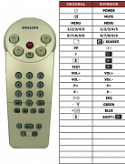 Philips 142421IR-11R náhradní dálkový ovladač jiného vzhledu