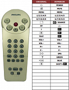 Philips 142921IR-95R náhradní dálkový ovladač jiného vzhledu