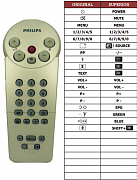 Philips 14GR1221-22L náhradní dálkový ovladač jiného vzhledu