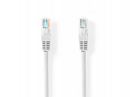 Kabel UTP 1x RJ45 - 1x RJ45 Cat5e 10m WHITE NEDIS CCGT85100WT100