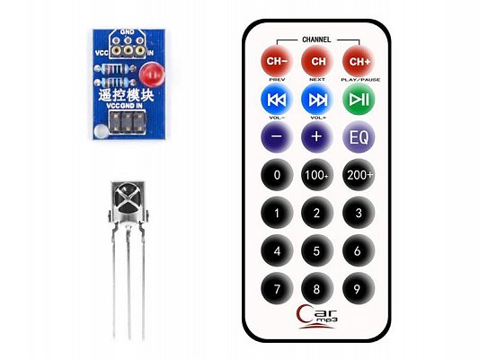 Univerzální dálkový ovládač s přijímačem HX1838 pro Arduino