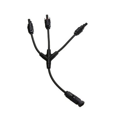 Kabel MC4 rozbočení 1x konektor/ 3x zdířka 30cm