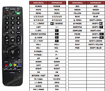 LG 22LG3050-ZA náhradní dálkový ovladač jiného vzhledu