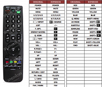LG 22LS4D-ZC náhradní dálkový ovladač jiného vzhledu
