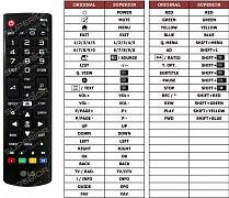 LG 24LW341C náhradní dálkový ovladač jiného vzhledu