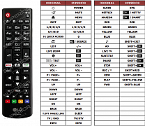 LG 24TL520S náhradní dálkový ovladač jiného vzhledu