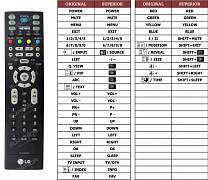 LG 26LC2R-TJ(TV) náhradní dálkový ovladač jiného vzhledu