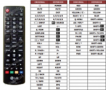 LG 27MT46D-PZ náhradní dálkový ovladač jiného vzhledu