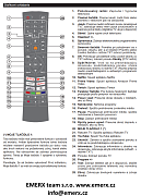Český návod pro dálkový ovladač Gogen TVF 43M552 STWEB originální dálkový ovladač