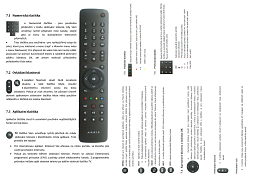 Český návod pro dálkový ovladač ARRIS 593255-004-00 originální dálkový ovladač IR s vysílací diodou VIP4205 IR
