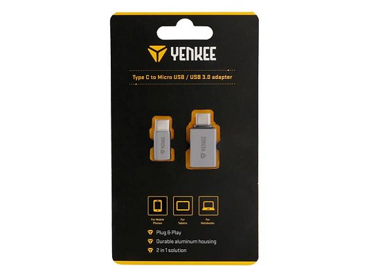 Adaptér YENKEE YTC 021 USB C na Micro USB,USB A