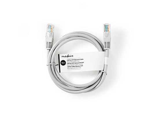 Kabel UTP RJ45/RJ45 Cat5e 7,5m NEDIS CCGT85100GY75