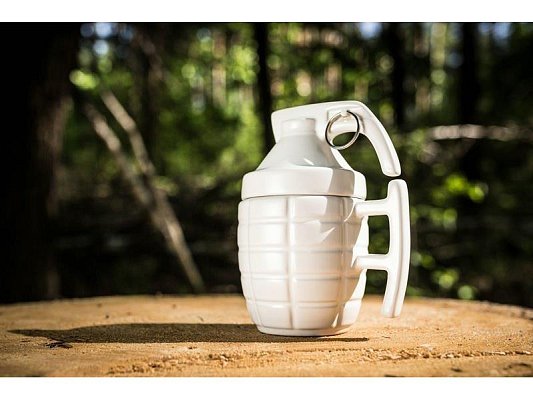 Hrnek GADGET MASTER Grenade Mug with PIN White