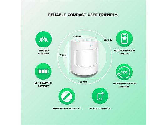 Smart detektor pohybu NOUS E2 ZigBee Tuya