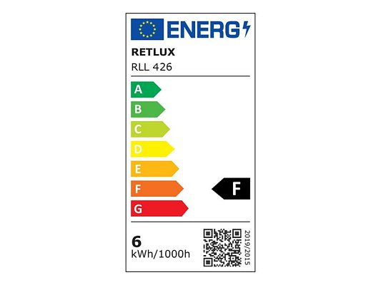 Žárovka LED E14 6W C37 bílá teplá RETLUX RLL 426