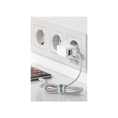 Napájecí síťový adaptér, 2 x USB-A, 5V/1200mA,  5V/1200mA, max. 2000mA celkově