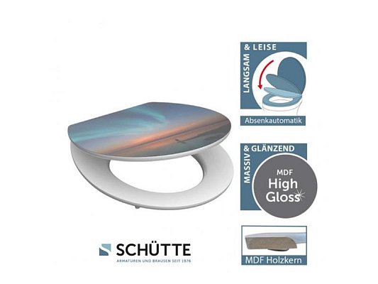 WC sedátko SCHÜTTE Polar Lights Soft Close