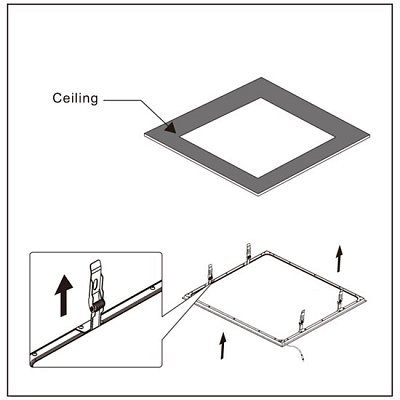 Klipy pro instalaci LED panelů SOLIGHT WO903