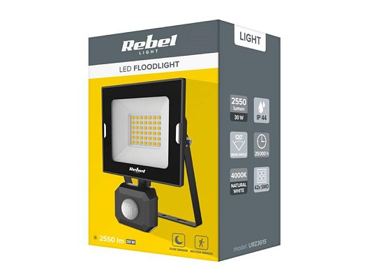 LED reflektor REBEL URZ3615 30W PIR