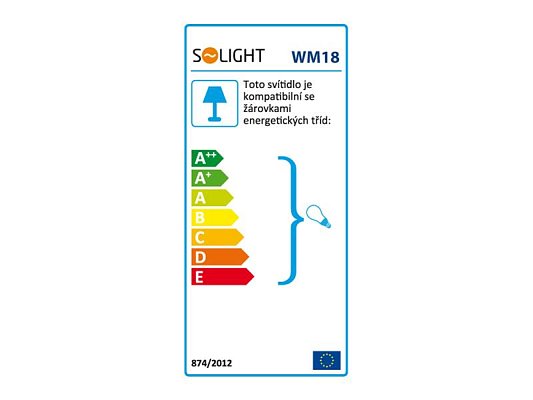 Svítilna SOLIGHT WM18 montážní