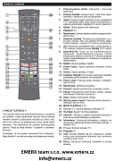 Český návod pro dálkový ovladač Finlux TV32FFMG5760,  TV50FUF7162 originální dálkový ovladač