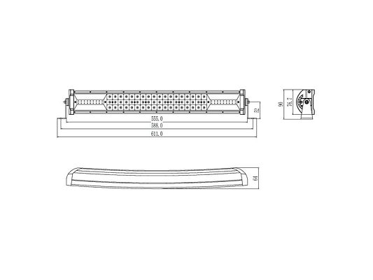 Světlo na pracovní stroje LED STU wl-ov82270