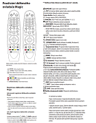 Český návod pro dálkový ovladač LG 65NANO913NA originální magický dálkový ovladač