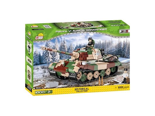 Stavebnice COBI 2540 II WW Panzer VI Tiger Ausf. B Konigstiger 1000 k 2 f