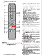 Český návod pro dálkový ovladač Orava LT-ANDR75 B01  originální dálkový ovladač s mikrofonem