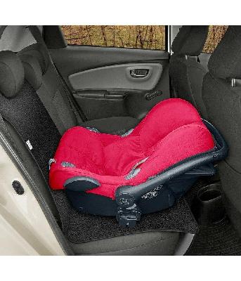 Ochranná podložka pod autosedačku pro přepravu dětí JUNIOR Artificial Leather černá SIXTOL