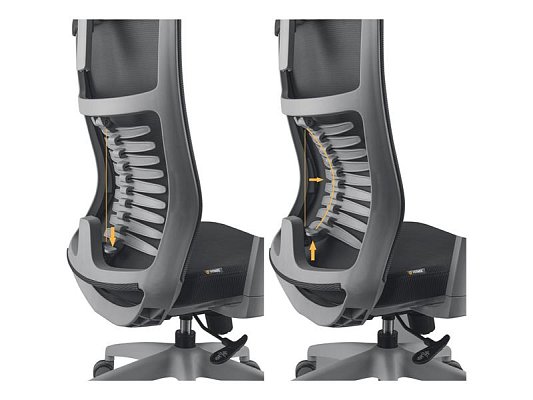 Židle kancelářská YENKEE YGC 500GY Fishbone Grey