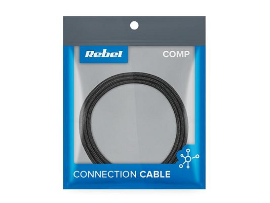 Kabel REBEL RB-6002-100-B USB/Lightning 1m