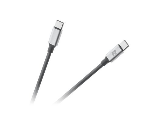 Kabel REBEL RB-6012-100-B USB-C 3.0/USB-C 1m Black