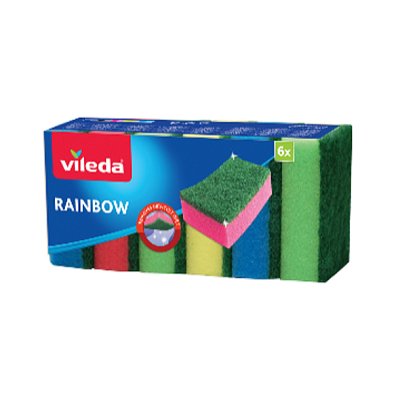 Houbička VILEDA Rainbow 173141 6ks