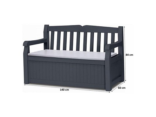 Lavice zahradní KETER Eden Garden Bench 265l Grey