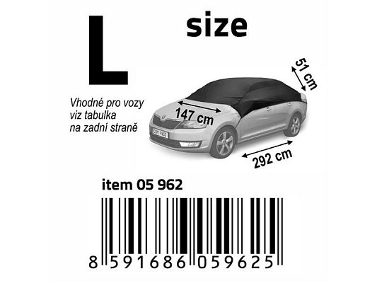 Plachta ochranná na auto COMPASS 05962 vel.L