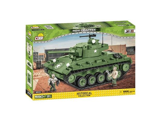 Stavebnice COBI 2543 II WW M24 Chaffee, 590 k, 2 f