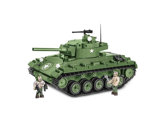 Stavebnice COBI 2543 II WW M24 Chaffee, 590 k, 2 f