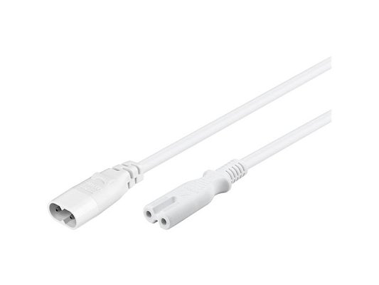 Kabel prodlužovací C7/C8 GOOBAY 97200 2m White