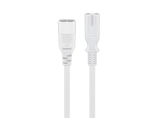 Kabel prodlužovací C7/C8 GOOBAY 97200 2m White