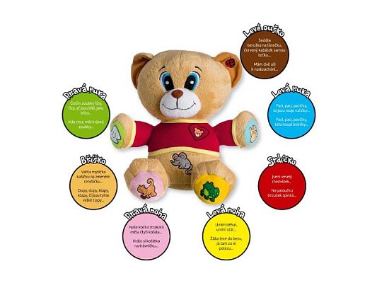 Dětský plyšový medvídek TEDDIES Tedík 30cm česky mluvící