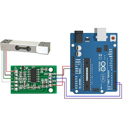 Váhový senzor YZC-131 5kg snímač hmotnosti Arduino