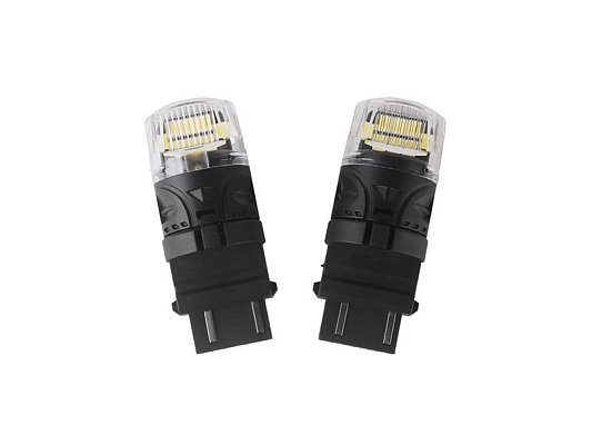 Autožárovka LED T20 (3157) 12V CARCLEVER 16LED 2835SMD bílá 2ks