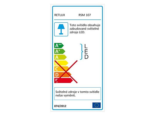 Svítidlo stropní RETLUX RSM 107 18W přisazené