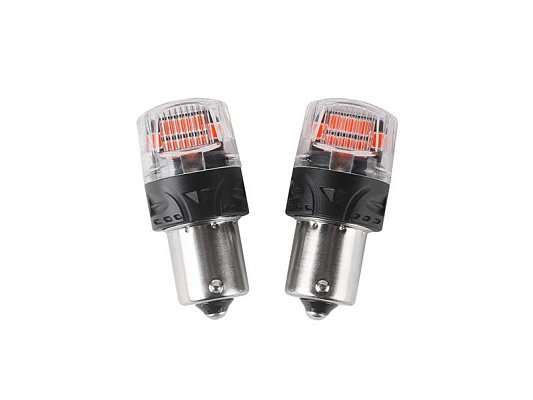 Autožárovka LED BA15S 12V CARCLEVER 16LED 2835SMD červená 2ks