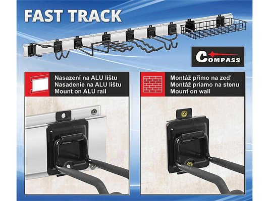 Závěsný systém FAST TRACK Double wave COMPASS XC-00069