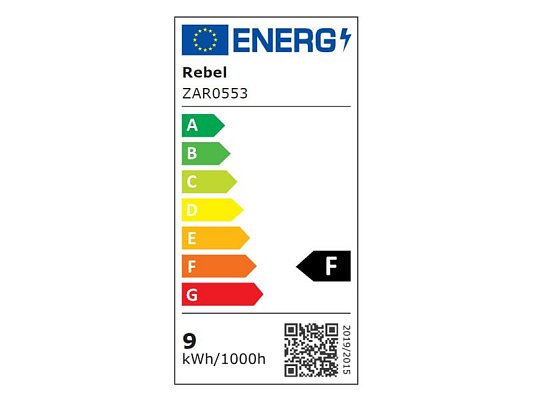 Žárovka LED E27 8,5W A60 REBEL bílá studená ZAR0553